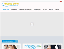 Tablet Screenshot of phuongdongcorp.com